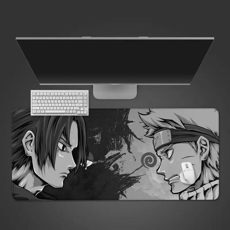 Naruto & Sasuke Gaming Mouse Pad with Exclusive Micro-Woven Cloth Surface and Anti-Slip Backing for Maximum Control